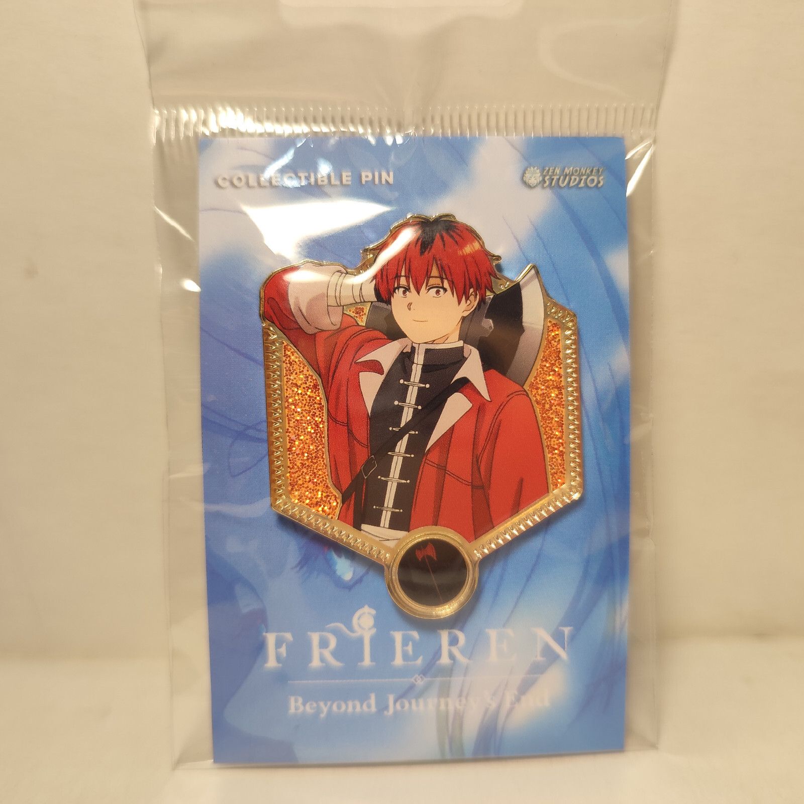 Frieren Beyond Journey's End Stark Golden Series Enamel Pin Official Badge